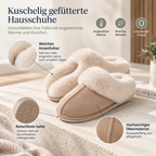 Warm gefütterte Hausschuhe | WärmeLivia