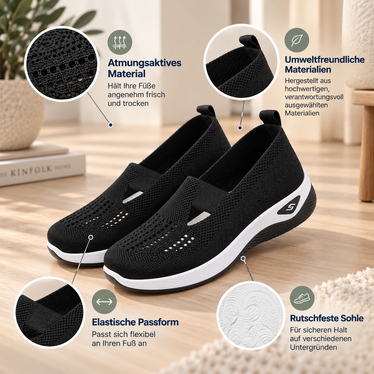 Bequeme Slip-On Schuhe für Damen | KomfortLivia