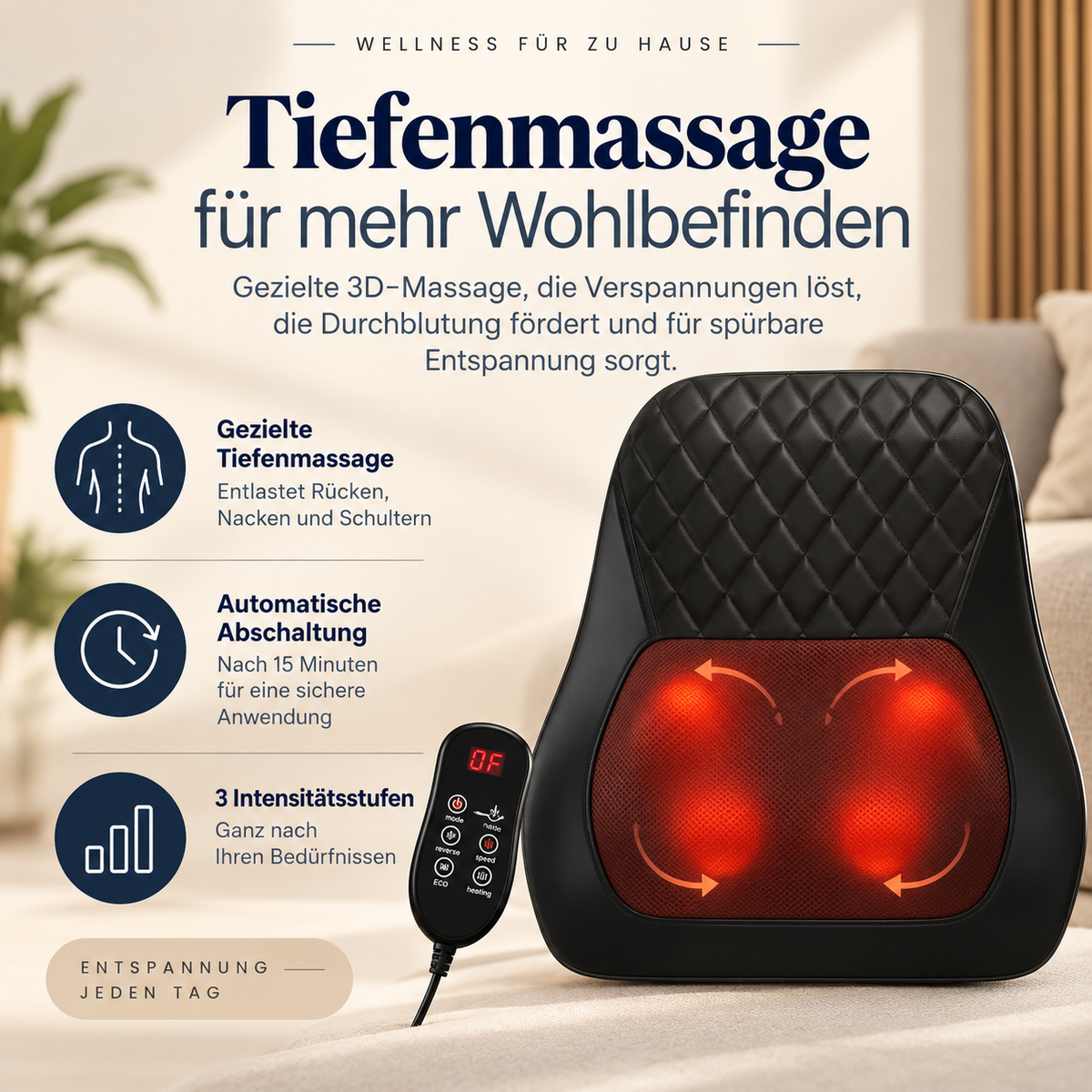 Shiatsu-Massagekissen | TiefenRelax