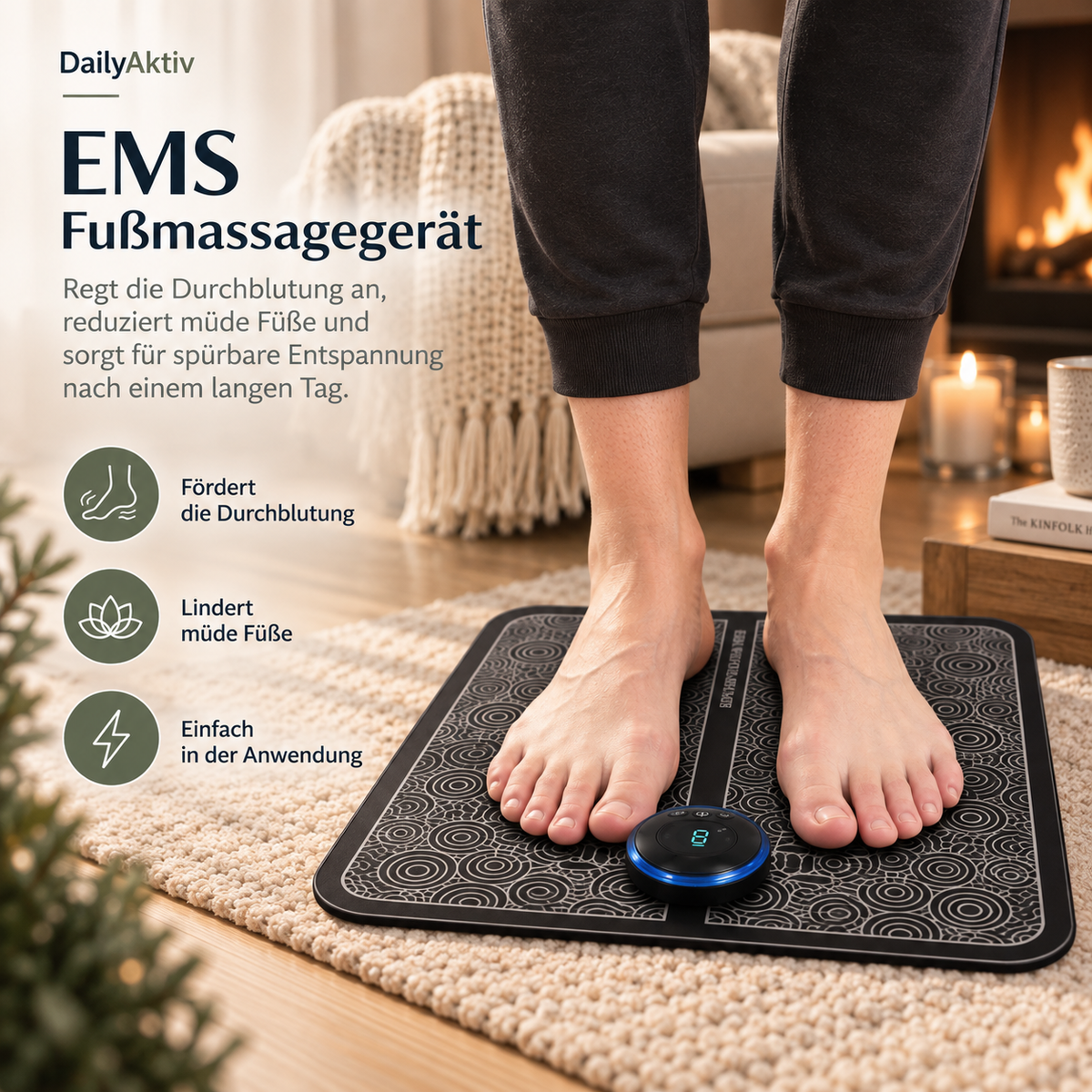 EMS Fußmassage-Matte | AktivPulse